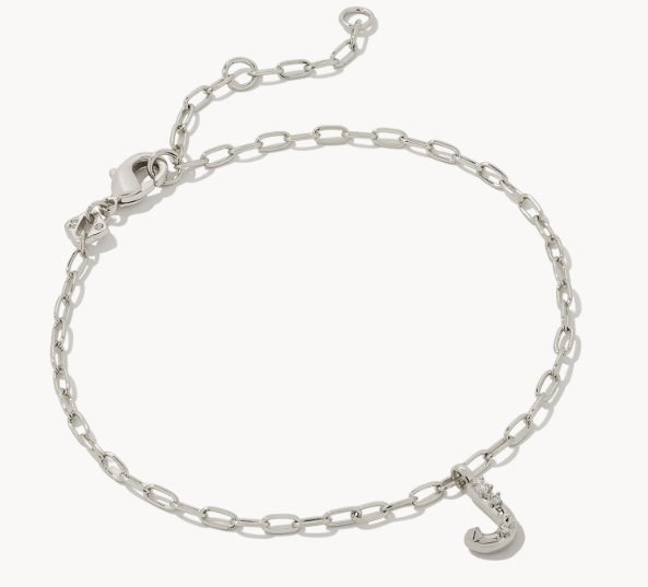 Kendra Scott Initial Bracelet in Silver