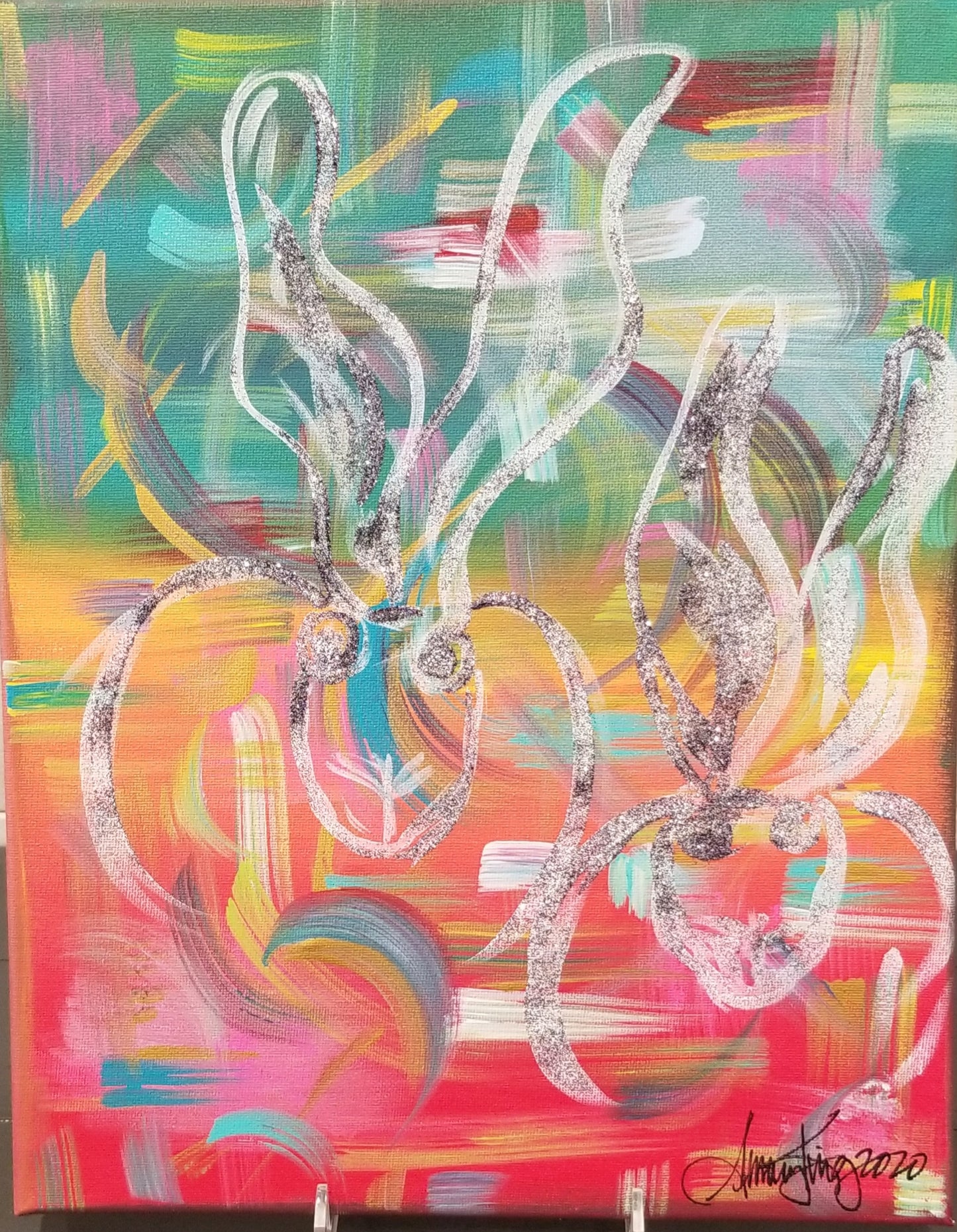 BUNNY ON CANVAS - 2 COLORS