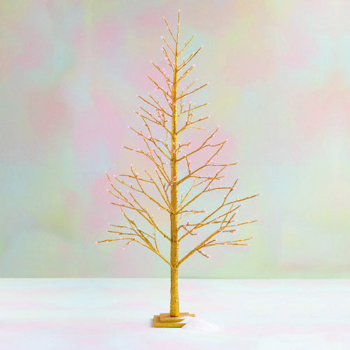 LARGE GOLD LIGHTED TREE